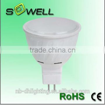 Hot sales LED lamp cup, 110-240V 7.5W 2835SMD 18PCS MR16 LED lamps, 3000K Plastic+AL 25000H LED lights made in China