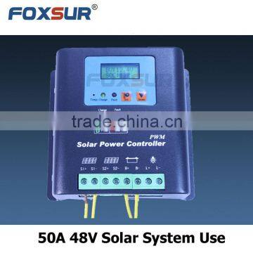 Competitive price Solar System Controller Application and 50A 48V PWM auto Rated Voltage MPPT solar charge controller