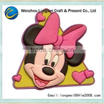 Minnie Mouse pvc fridge magnet/magnetic fridge sticker