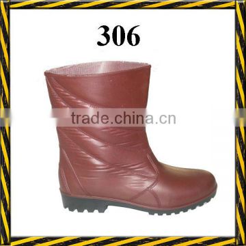 306 PVC non safety cheap rain boots for women