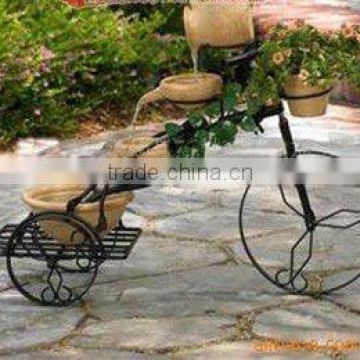 bicycle shaped iron flower stand