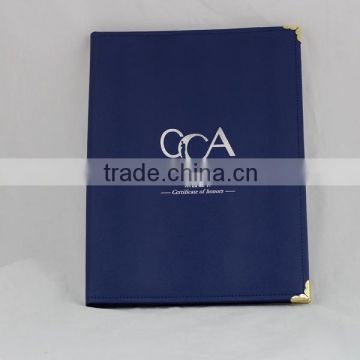 hot sale A3 A4 leather certificate holders