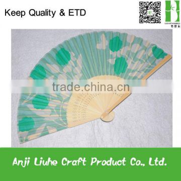advertising Japanese style bamboo folding fan for promotion