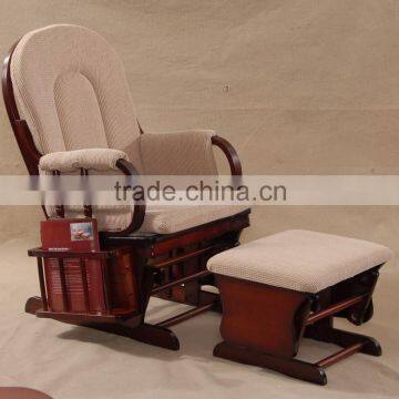 Heated Wooden Glider Chair with package