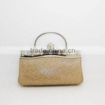New Design Rhinestone on top gliter handbag clutch case