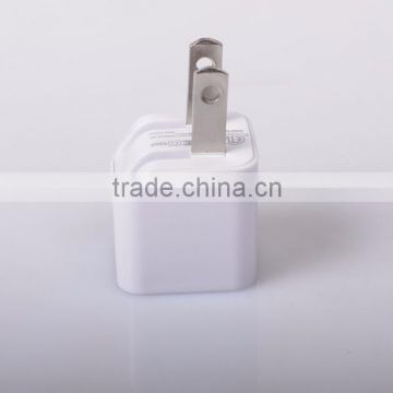 5V 1A USB wall charger with foldable US plug for mobilephone UL ETL Approved