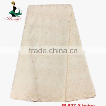 2016 Haniye african polish lace wholesale tulle lace fabric cotton nigerian polish lace satin lace fabric /PLP07