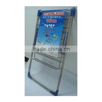18m Silver Color Stainless Steel Cloth Dryer in Shrink Wrap With Color Paper