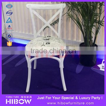 2016 resin cross back chair white resin wedding chairs for sale