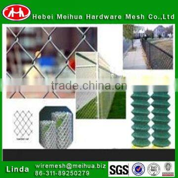 Football field Pvc Coated or Galvanized Chain Link Fencing