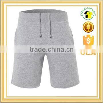 mens workout 100% cotton blank fitness shorts