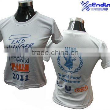 Customized dry fit printed t-shirts round neck
