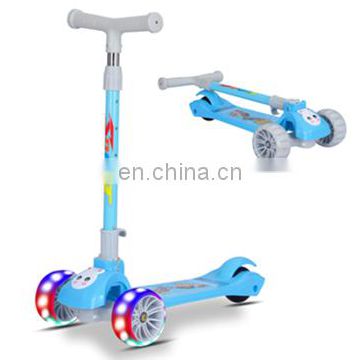 Cheap kids scooter manufacturer/mute flash wheel children scooter