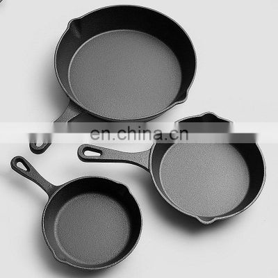 Meat Cookware Sets Super Induction Heavy Duty Healthy Egg Cast Iron Non Stick Frying Pan