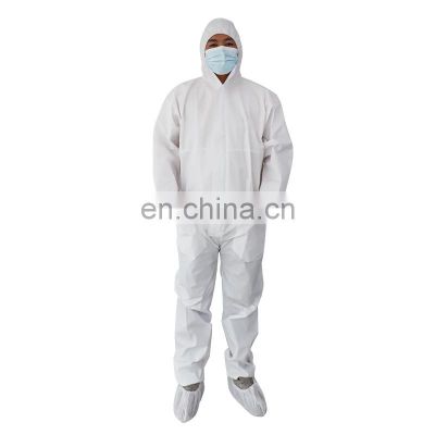 Disposable antistatic ESD Smock breathable sms coverall protective ppe suit with shoe cover