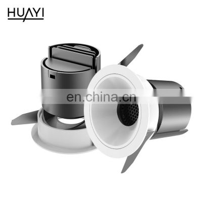 HUAYI CE ROHS Certificated High Brightness Aluminum Cloakroom Indoor 7W 9W 12W Round LED Spotlight
