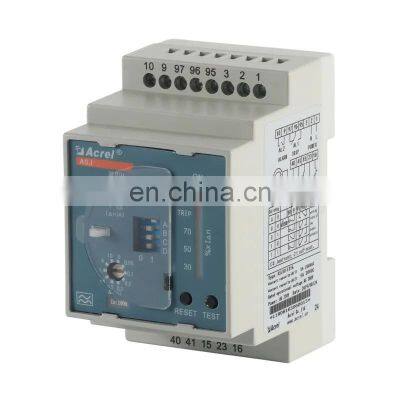 Type A two-pair rely output earth fault protective device rail mounted residusl current operated relay