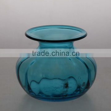 aqua optic handmade glass vase