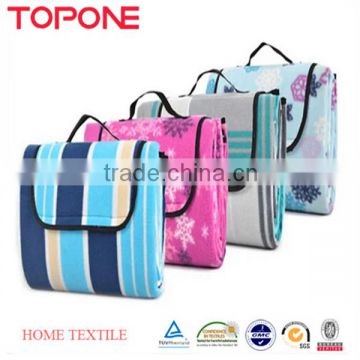 Practical simple striped printed high quality picnic bag mat