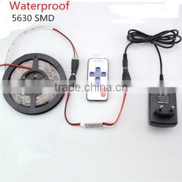 5630 Led Strip Light Waterproof 5M 300 Led Fleible String Light + 3A Power + 10key RF Remote Control Indoor Home Decoration