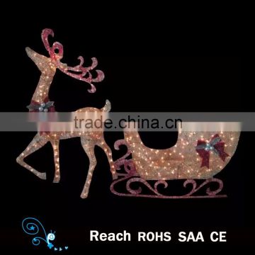 Factory wholesale led Santa Ride for christmas decoration, mall/house/hotel christmas decoration supplies