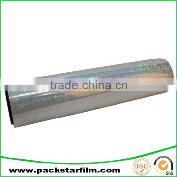 Factory direct mosaic pattern BOPP holographic plastic film for flexible packaging