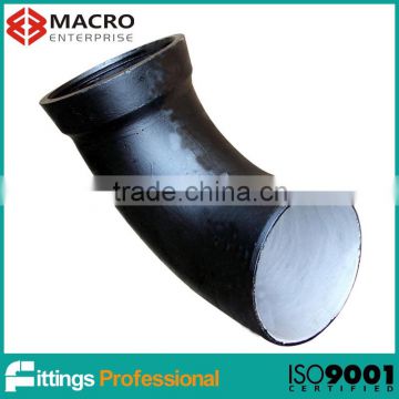 casted iron drainage pipeline EN598 pipe fittings