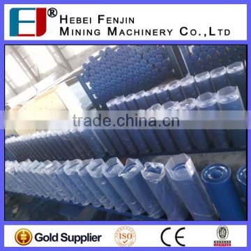 35 Degree ISO Standard Troughing Idler Roller With Carbon Steel Material