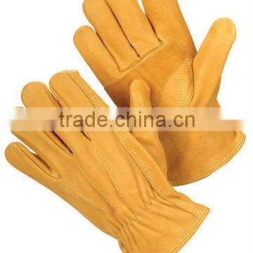 JS137CA/PP/GD,Golden Cow Grain driver safety Glove