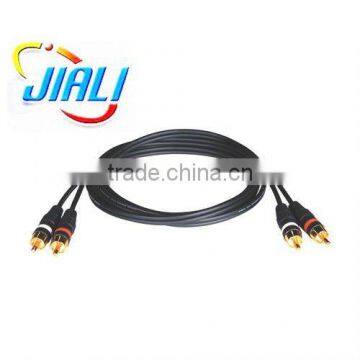 Component Audio Video Cable gold 2RCA