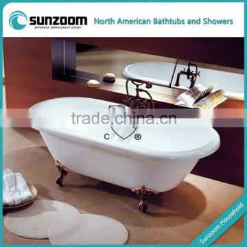 cUPC classical claw foot bathtub with faucet,ce acrylic bath tub,oval bathtubs