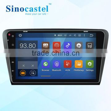 Newest Android 5.1.1 Quad core HD capacitive touch screen Built-in WIFI DAB TPMS Car DVD Player For Octavia 2015