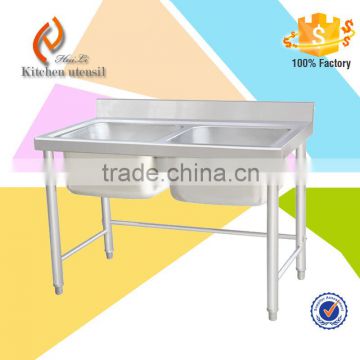 high quality popular double drainer deep stainless steel kitchen sink