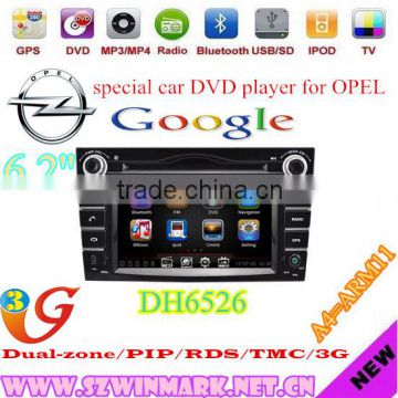 2din 6.2inch car multimedia with GPS Bluetooth A-TV DVB-T ISDB ATSC etc for OPEL ASTRA/ZAFIRA/VECTRA/CORSA DH6526