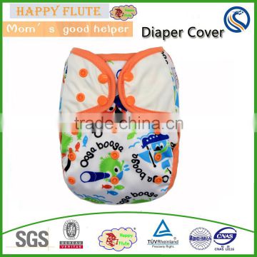 Happy flute waterproof Adjustable Reusable Design Cloth Baby Diapers Baby Nappy Covers                        
                                                Quality Choice