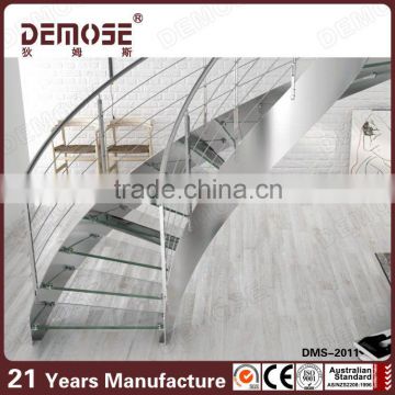 cheap glass stairs indoor glass stairs stainless steel glass staircase