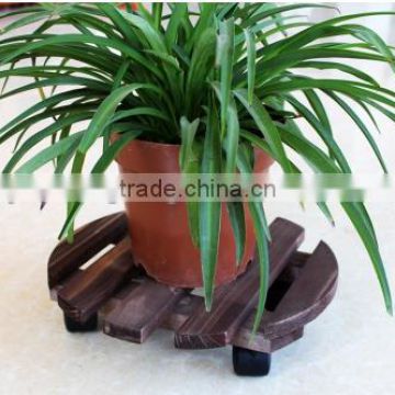High quality solid wood flower pot tray with factory price