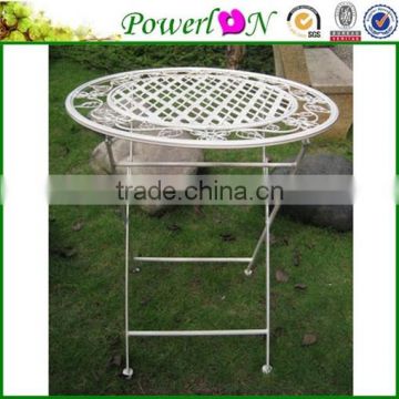 Metal Outdoor Folding Round Bistro Table