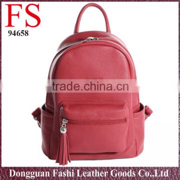 fashionable best selling products 2016 new genuine leather backpack bag