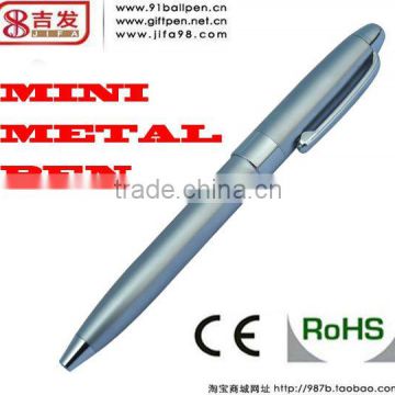 2014 hot sale high quality mini metal ballpoint pen with free logo