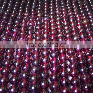 #CHZ Natural Round Loose Gemstone Garnet Beads