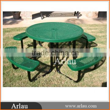 (TB-60)Arlau hot-sale outdoor metal table with umbrella hole