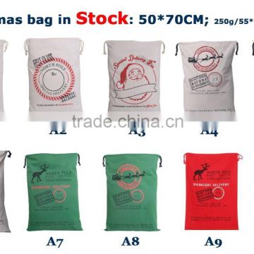 factory wholesale christmas gift bag santa sack