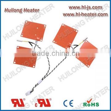 Flexible silicone heater for medical equipment