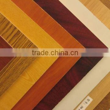 Melamine MDF with wood grain colors