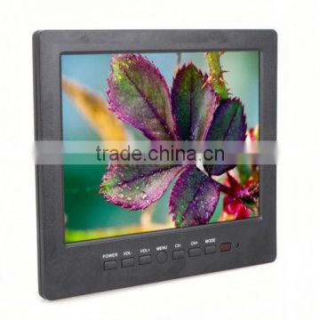 Portable 3-In-1 8" TFT LCD Color TV,AV,VGA Input Monitor CCTV Camera Screen