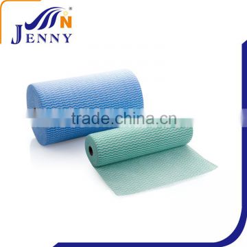 Multi-color Ripple Car Care Nonwoven Cleaning Cloth In Roll