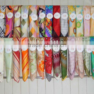 Ladies' fashion silk printing scarf