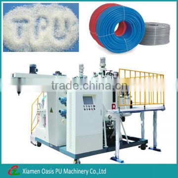 TPU elastomer Pouring machine for making sandwich tube/pipe/wire cable