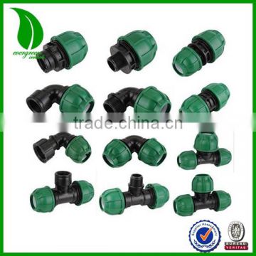 Agriculture irrigation system PP compression fitting for PE pipe